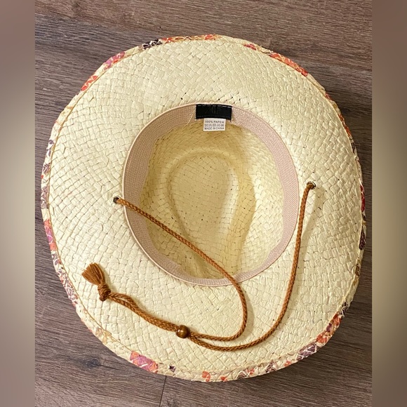 Floral Straw Cowboy Hat - Picture 6 of 7